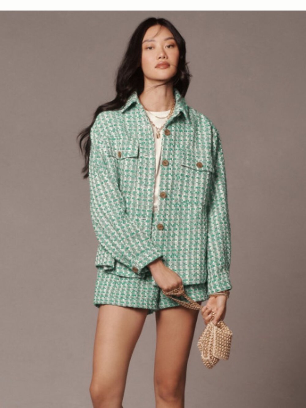 Maeve Tweed Shirt Jacket size Small